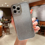 Custodia TPU trasparente con glitter per iPhone XS