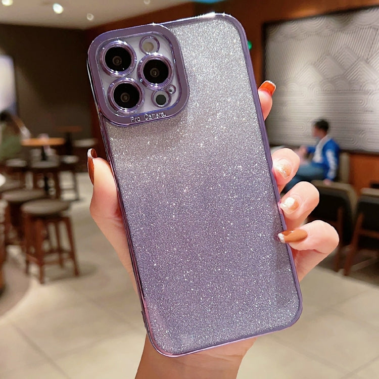 Custodia TPU trasparente con glitter per iPhone XS