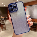 Custodia TPU trasparente con glitter per iPhone XS