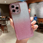 Custodia TPU trasparente con glitter per iPhone XS