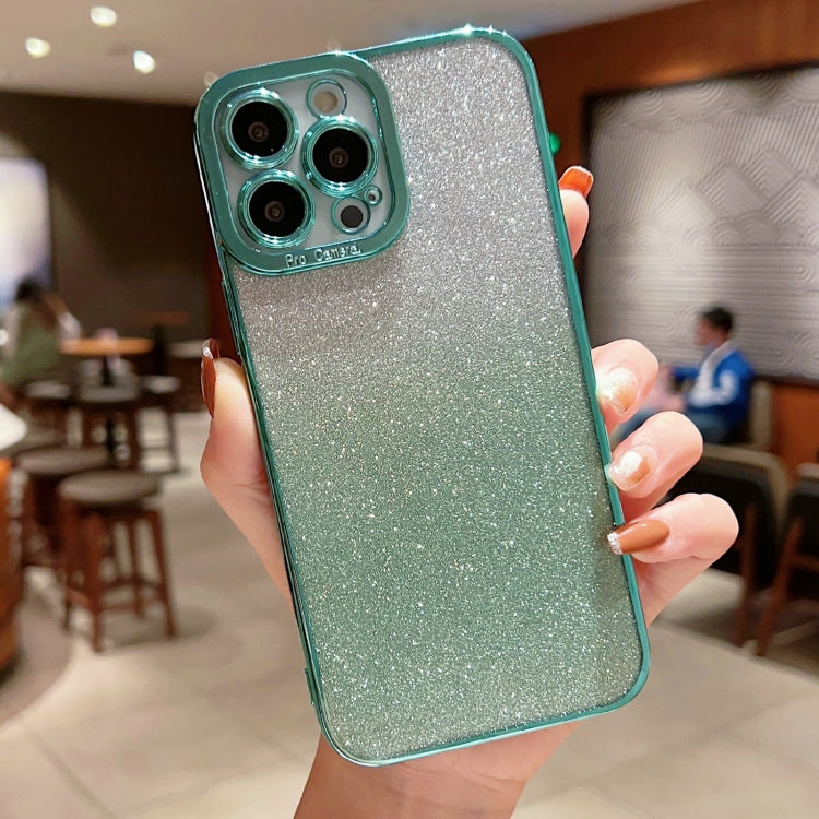 Custodia TPU trasparente con glitter per iPhone XS