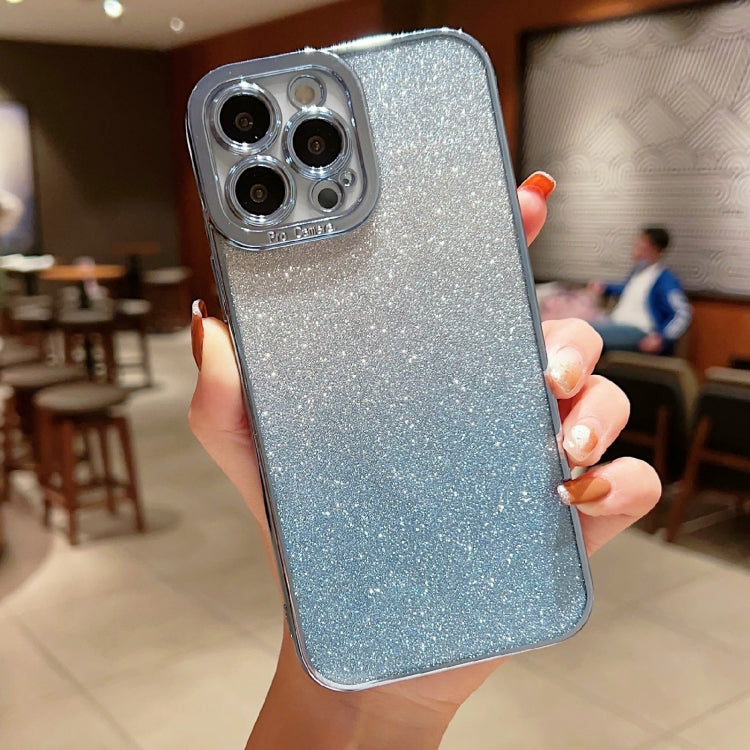 Custodia TPU trasparente con glitter per iPhone XS