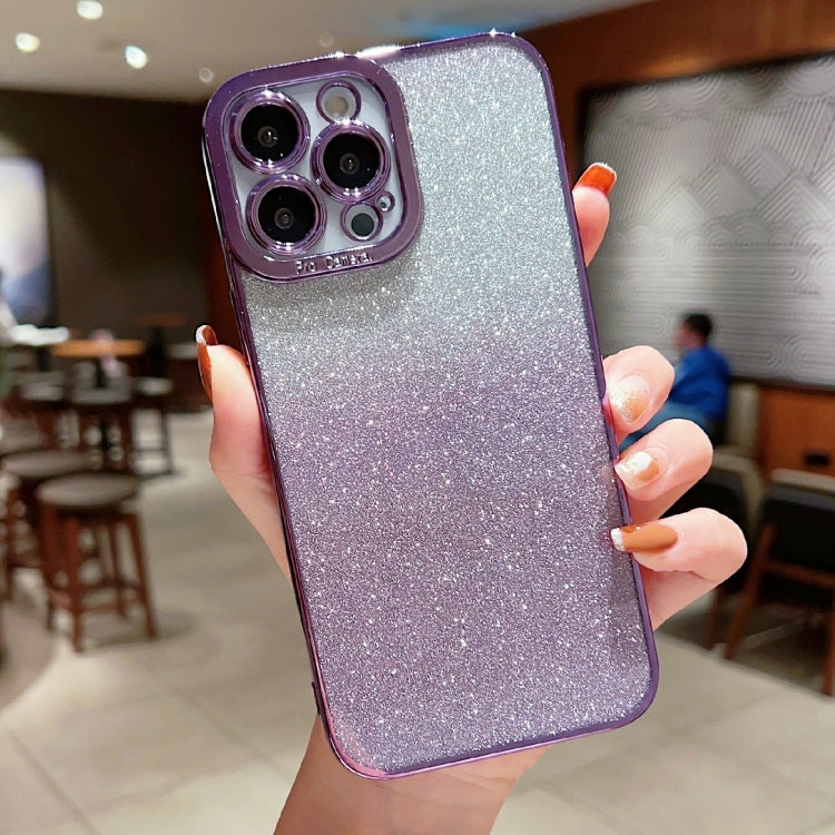 Custodia TPU trasparente con glitter per iPhone XS