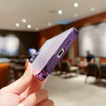 Custodia TPU trasparente con glitter per iPhone XS