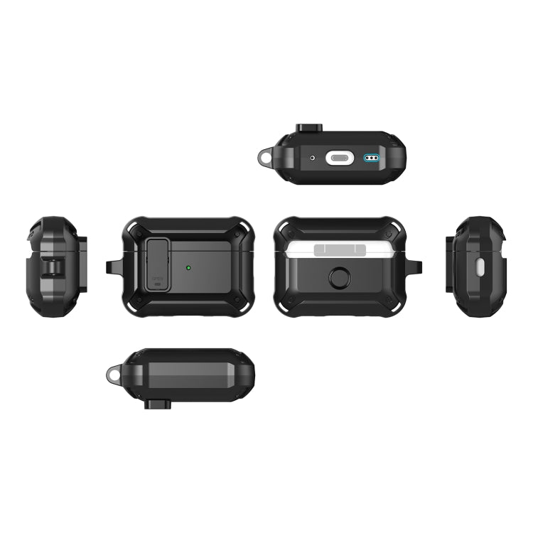 Custodia in silicone per AirPods Pro 2 con foro per cordino