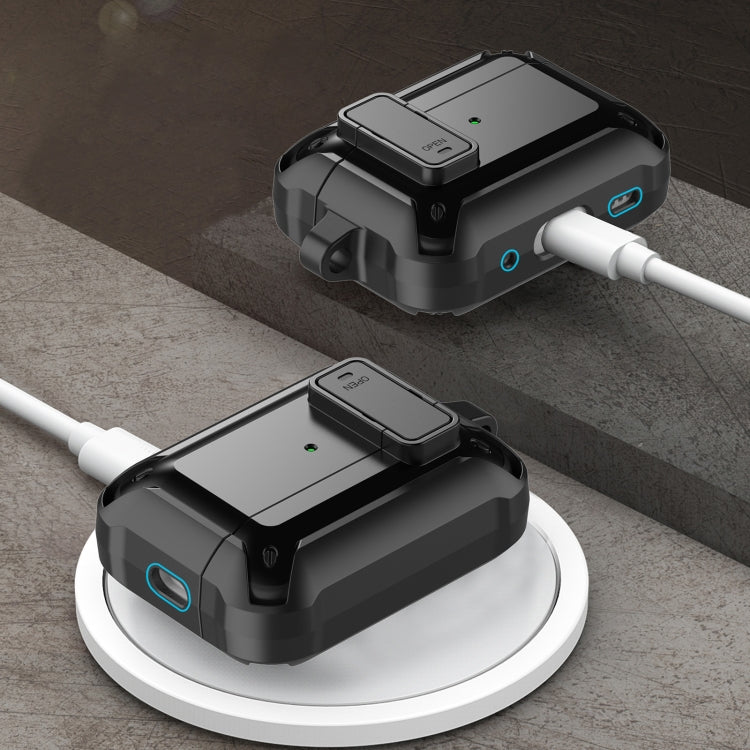 Custodia in silicone per AirPods Pro 2 con foro per cordino