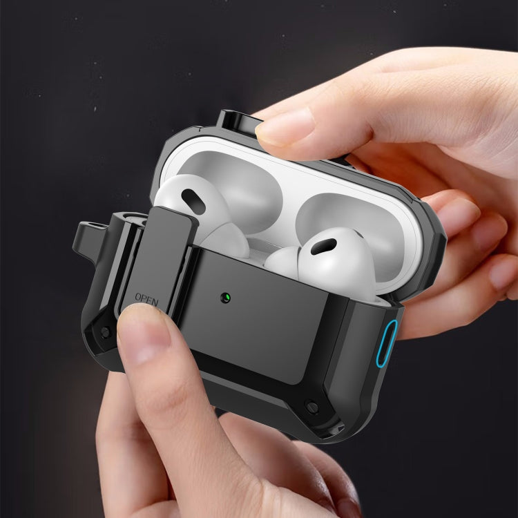 Custodia in silicone per AirPods Pro 2 con foro per cordino
