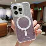 Custodia acrilico glitterata per iPhone 11 Pro Max MagSafe
