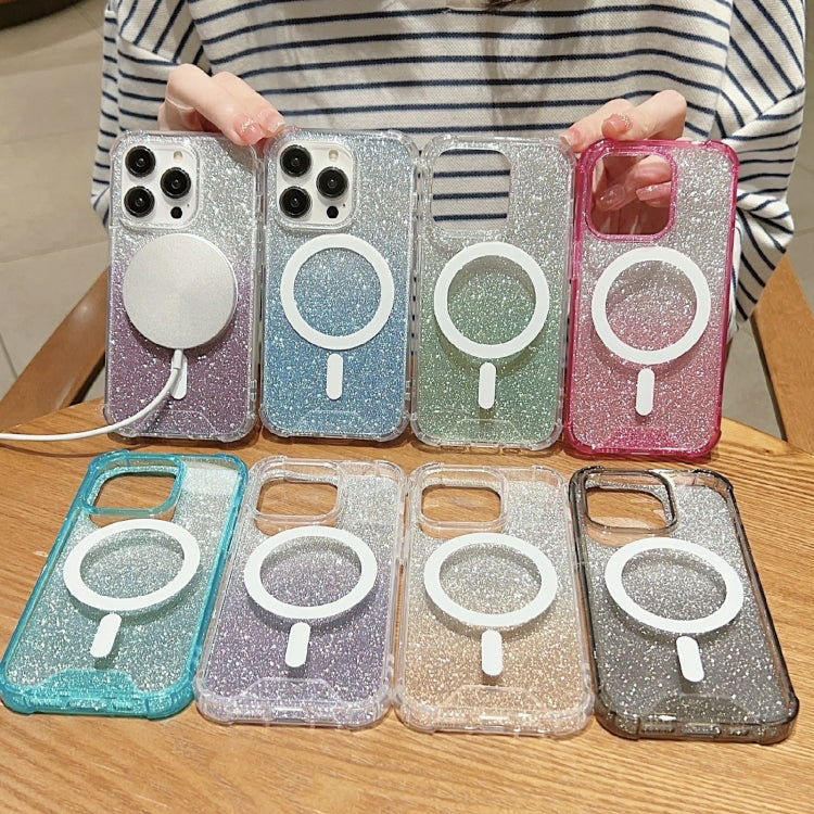 Custodia acrilico glitterata per iPhone 11 Pro Max MagSafe