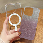 Custodia acrilico glitterata per iPhone 11 Pro Max MagSafe