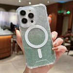 Custodia acrilico glitterata per iPhone 11 Pro Max MagSafe