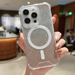 Custodia acrilico glitterata per iPhone 11 Pro Max MagSafe