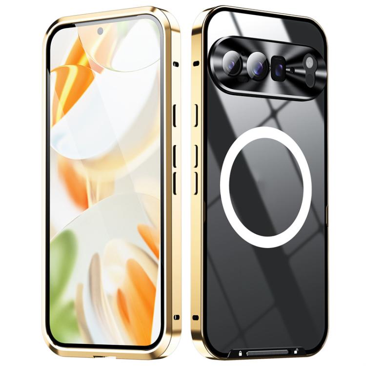 Custodia magnetica per telefono in metallo satinato MagSafe, For Google Pixel 10 Pro XL, For Google Pixel 10 Pro, For Google Pixel 10, For Google Pixel 9 Pro XL, For Google Pixel 9 Pro, For Google Pixel 9, For Google Pixel 8a, For Google Pixel 8 Pro   ...