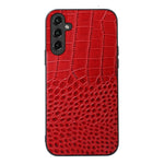 Custodia in vera pelle con trama coccodrillo per Samsung Galaxy S
