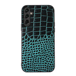 Custodia in vera pelle con trama coccodrillo per Samsung Galaxy S