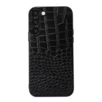 Custodia in vera pelle con trama coccodrillo per Samsung Galaxy S