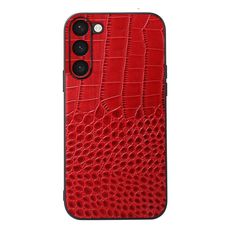 Custodia in vera pelle con trama coccodrillo per Samsung Galaxy S