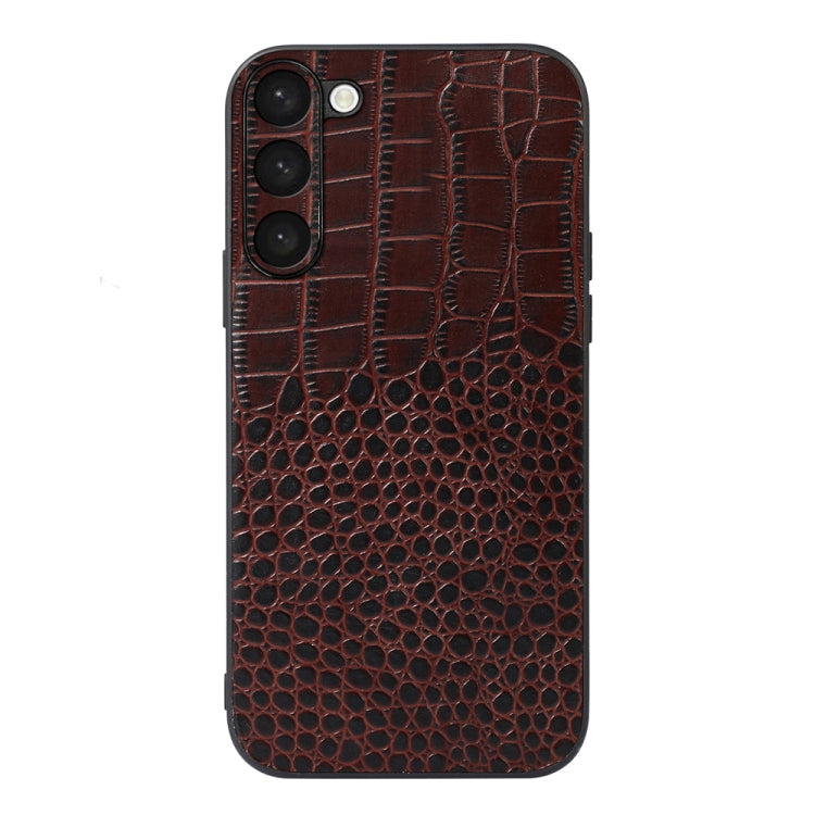 Custodia in vera pelle con trama coccodrillo per Samsung Galaxy S