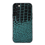 Custodia in vera pelle con trama coccodrillo per Samsung Galaxy S