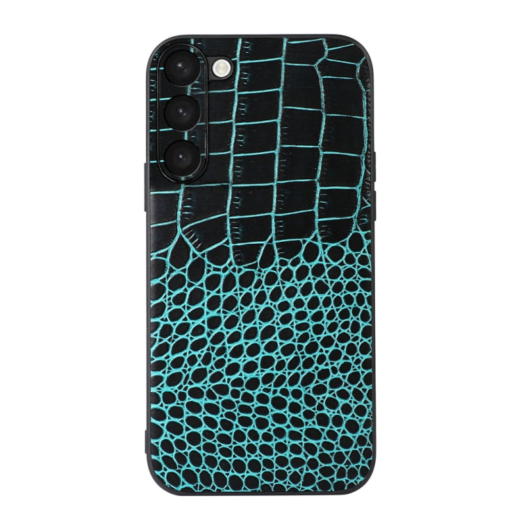Custodia in vera pelle con trama coccodrillo per Samsung Galaxy S