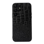 Custodia in vera pelle con trama coccodrillo per Samsung Galaxy S