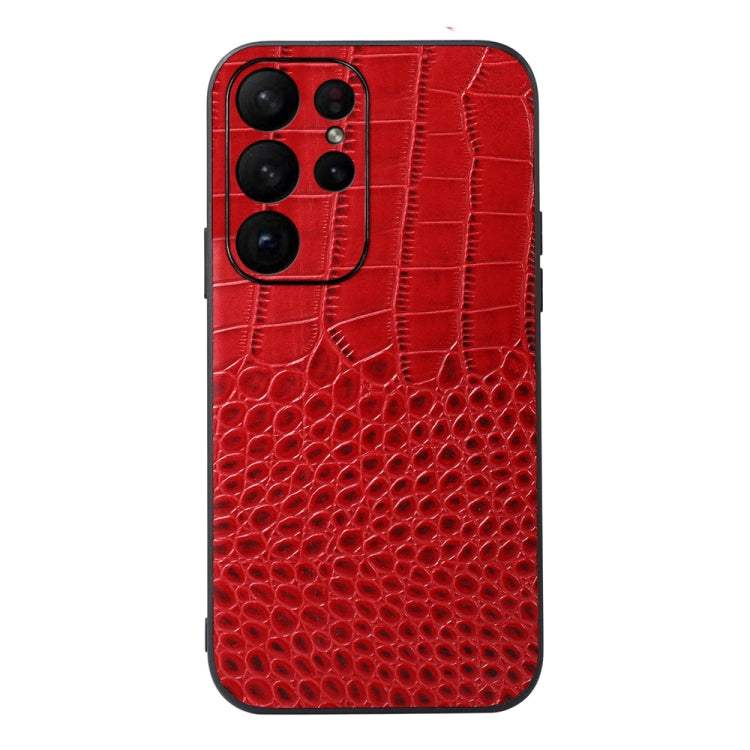Custodia in vera pelle con trama coccodrillo per Samsung Galaxy S