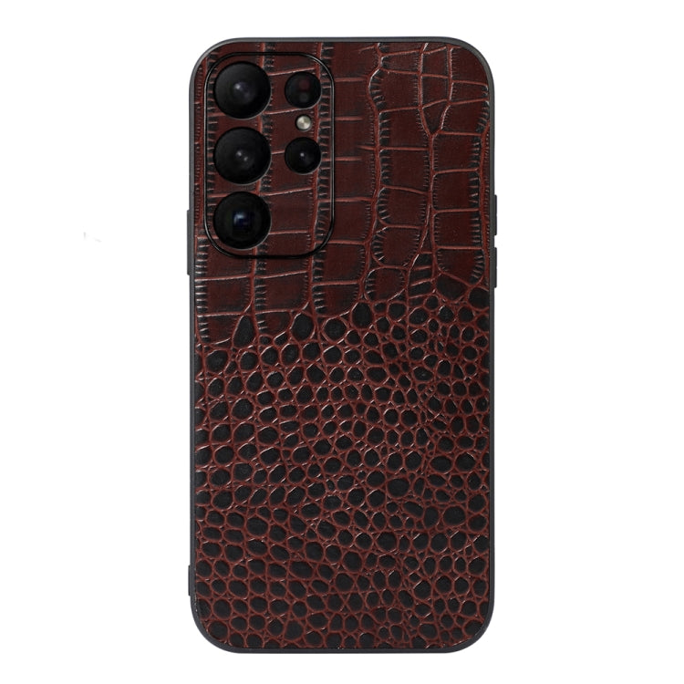 Custodia in vera pelle con trama coccodrillo per Samsung Galaxy S