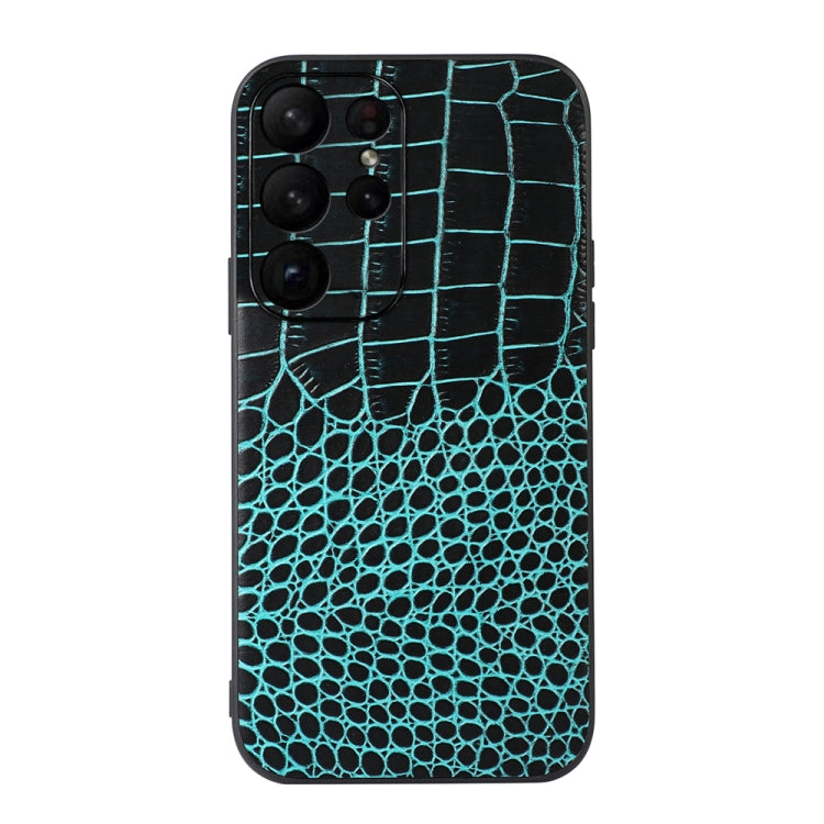 Custodia in vera pelle con trama coccodrillo per Samsung Galaxy S