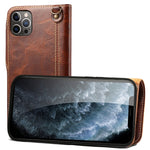 Custodia portafoglio in pelle bovina per Samsung Galaxy S20