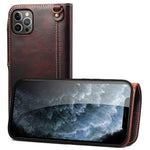 Custodia portafoglio in pelle bovina per Samsung Galaxy S20