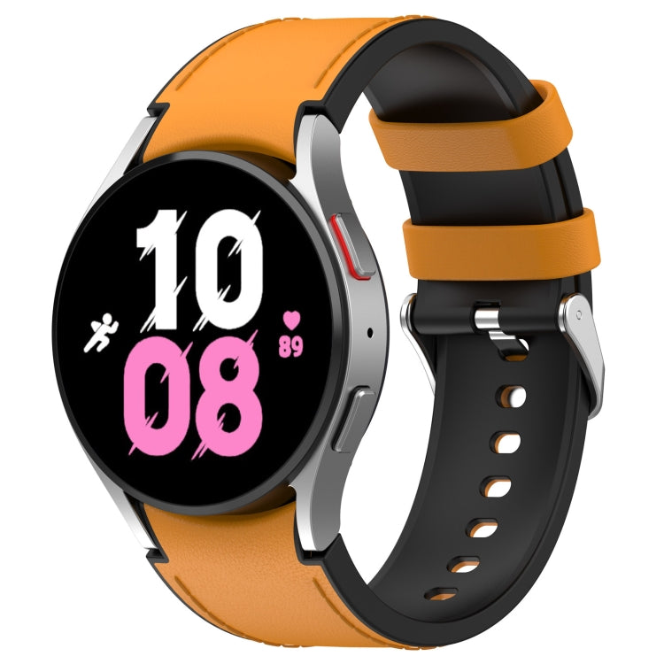 Cinturino silicone e pelle per Samsung Galaxy Watch5 40/44mm