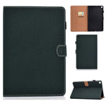 Filo per cucire Custodia in pelle piatta orizzontale tinta unita con funzione sleep e copripenna e striscia antiscivolo e slot per schede e supporto, For Galaxy Tab S6 Lite