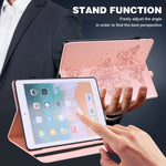 Custodia in pelle con farfalla goffrata per iPad 10th Gen 10.9 20