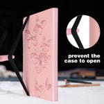 Custodia in pelle con farfalla goffrata per iPad 10th Gen 10.9 20