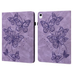 Custodia in pelle con farfalla goffrata per iPad 10th Gen 10.9 20