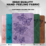 Custodia in pelle con farfalla goffrata per iPad 10th Gen 10.9 20