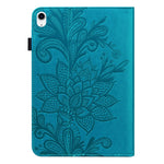 Custodia in pelle con motivo floreale per iPad 10th Gen 10.9 2022