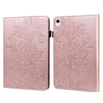 Custodia in pelle con motivo floreale per iPad 10th Gen 10.9 2022
