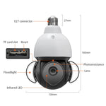 Telecamera di sicurezza E27 5 MP con proiettore integrato - immagine 2