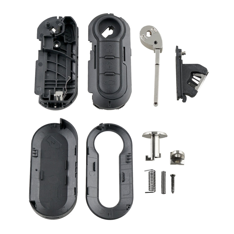 Guscio telecomando pieghevole 3 pulsanti Fiat SIP22