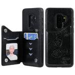 Custodia portafoglio con farfalla per Galaxy S10 e S9