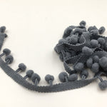 Nastro con pompon in cotone 1 cm 20 iarde