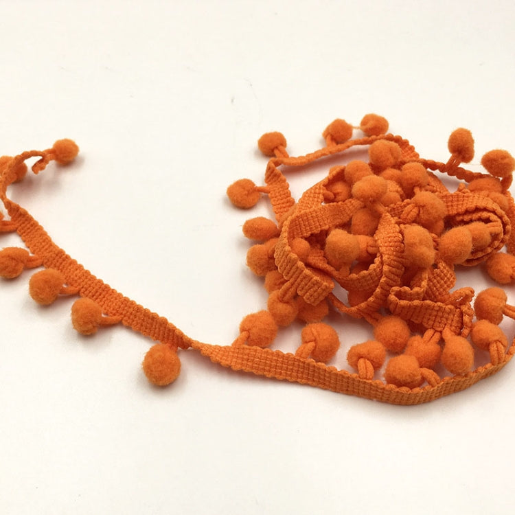 Nastro con pompon in cotone 1 cm 20 iarde