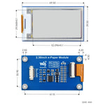 Modulo E-paper Waveshare 2,36" 296x168 pixel SPI