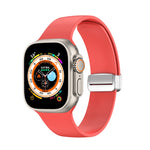 Cinturino in silicone con fibbia pieghevole per Apple Watch