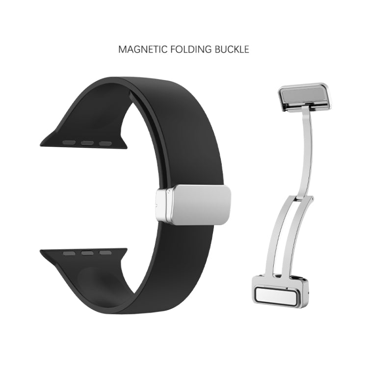 Cinturino in silicone con fibbia pieghevole per Apple Watch