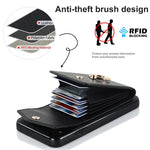 Custodia portafoglio con slot RFID per smartphone compatibili