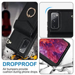 Custodia portafoglio in pelle con slot RFID per Galaxy S20 FE