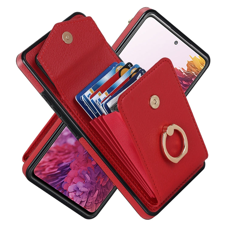 Custodia portafoglio in pelle con slot RFID per Galaxy S20 FE