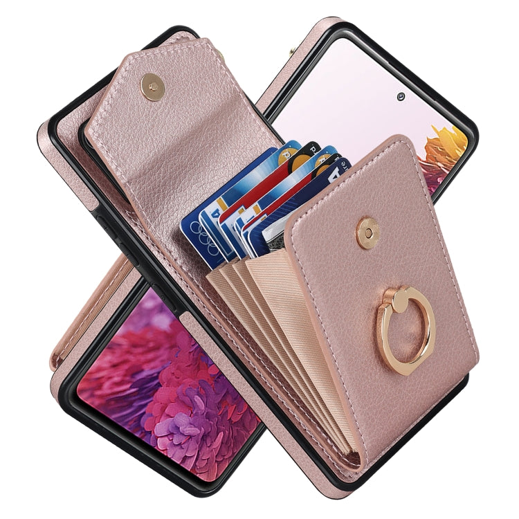 Custodia portafoglio in pelle con slot RFID per Galaxy S20 FE